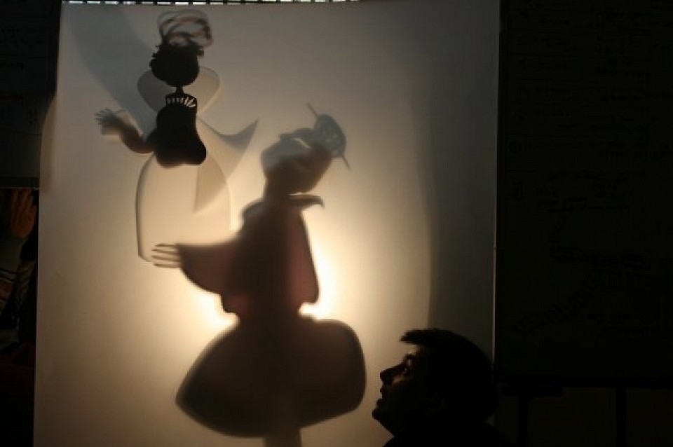 Shadow puppet performance 'T is for Tea'