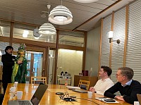 Dr Hara at an interaction with members at the Stortinget (Parliament House, Oslo)