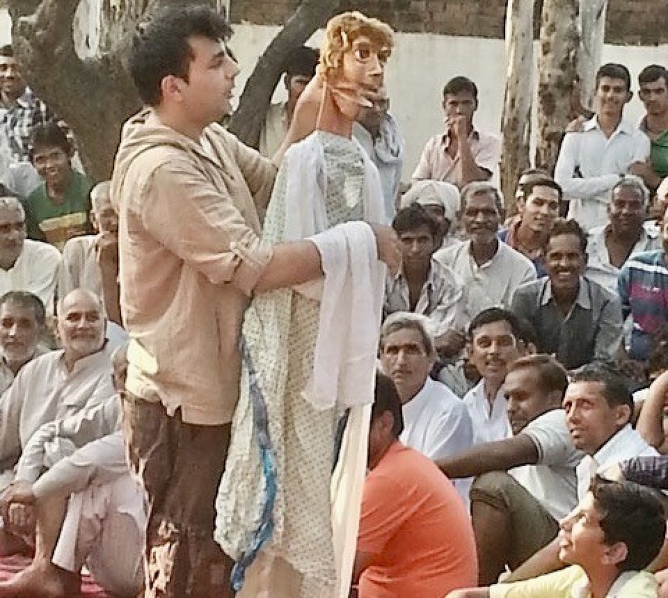 Workshop at an village in India